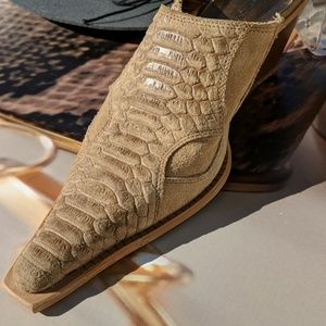 👞dessuo CUIR leather Street shoes sz 9 EUC runway